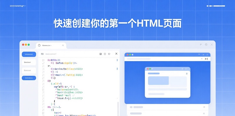 新手入门教程：快速创建你的第一个HTML网页步骤详解